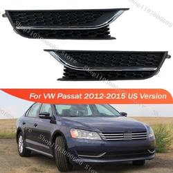 For Volkswagen VW Passat 2012 2013 2014 2015 US Version Car Front Bumper Fog Lamp Light Trim Cover Frame Lid Bezel Hood Chrome