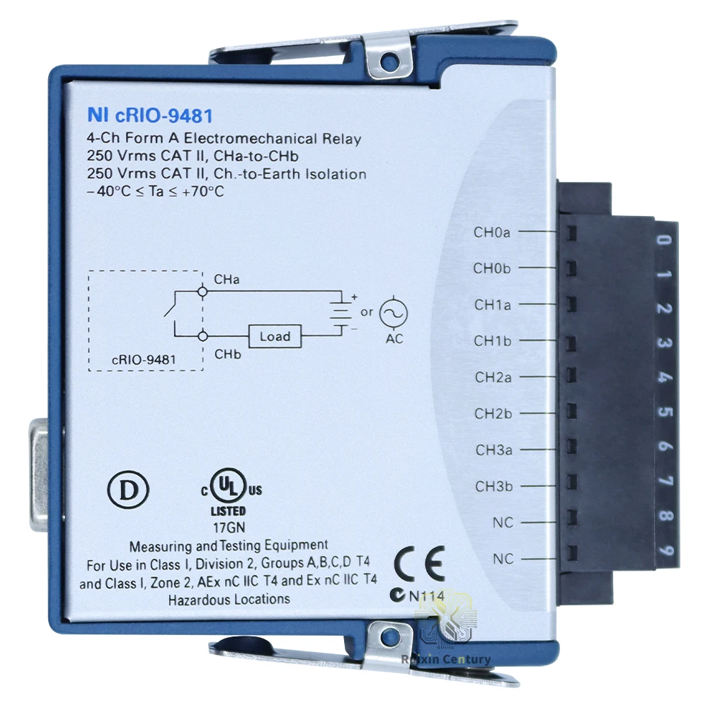 FOR NI-9481 4-Channel SPST Relay C-Series Output Board 779006-01 60VDC/250Vrms 1A/2A Isolated with LED Status Genuine
