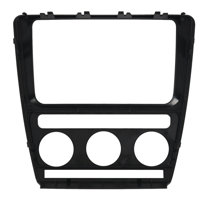 HY Car Radio Panel Dash Fascia Plate Frame For Skoda Octavia Automatic Aircon 2004-2010 Adio Dvd Stereo Cd Panel Interior Parts