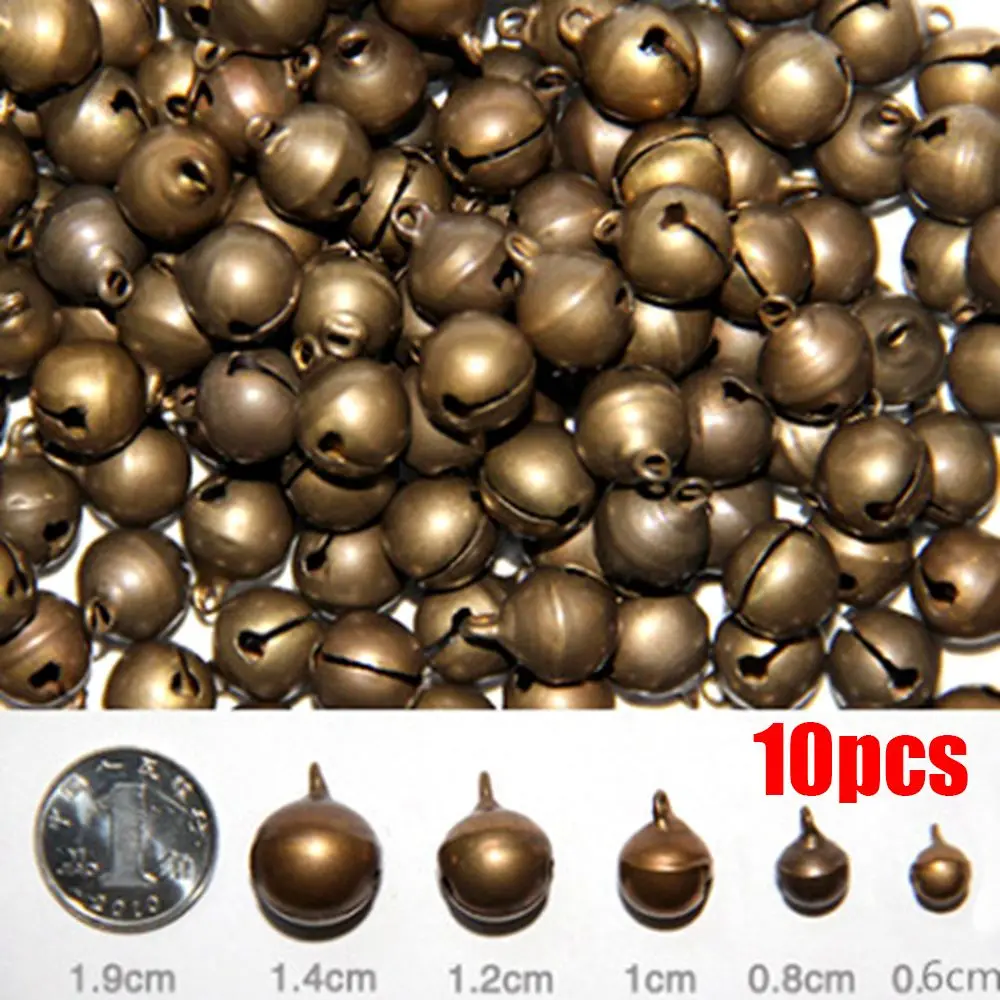 10 Pcs DIY Copper European Retro Bracelet Necklace Bells Handmade Christmas Tree Ornaments Christmas Bells