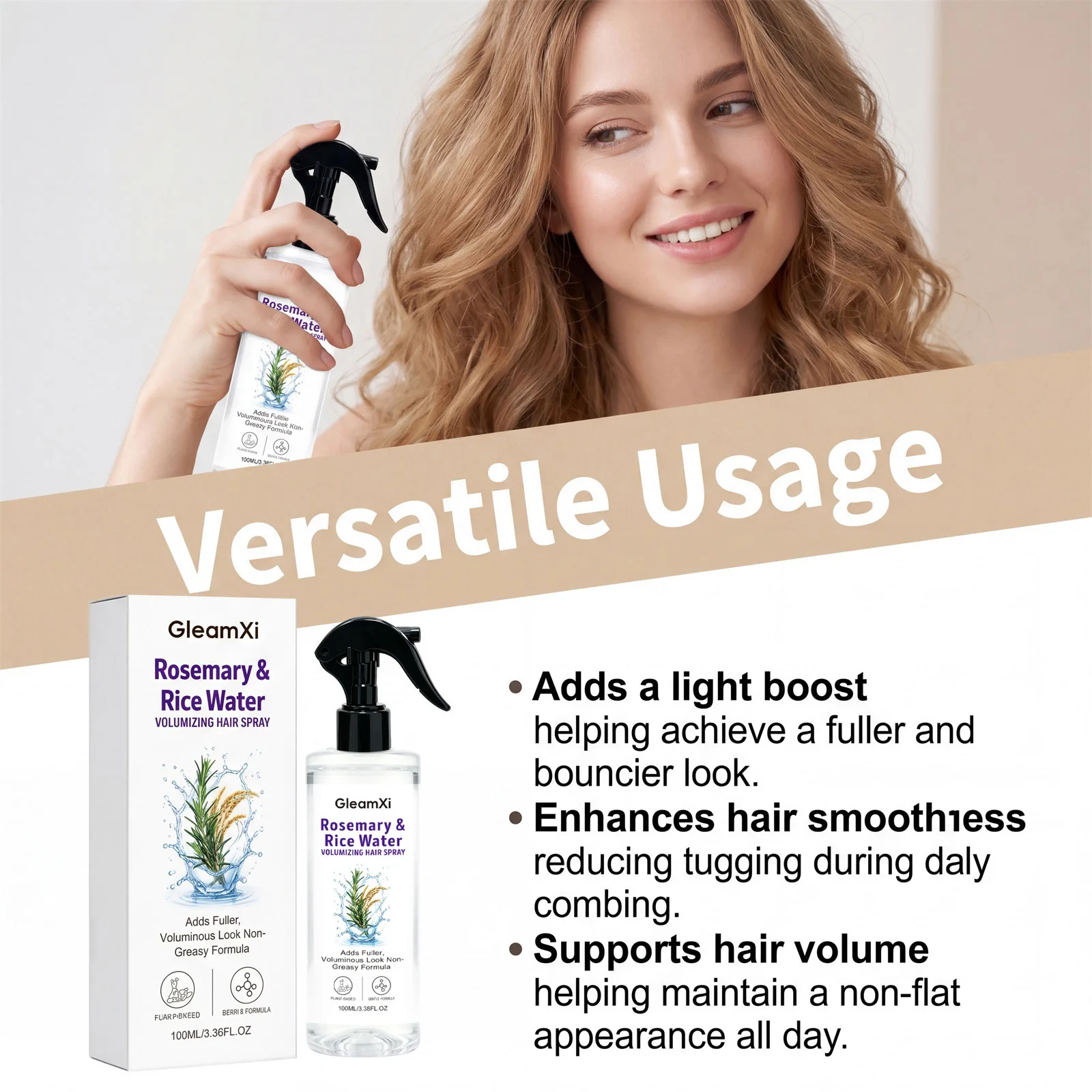 Rosemary Rice Water Hair Spray - đánh giá và giá Hair Care With Rice Water
