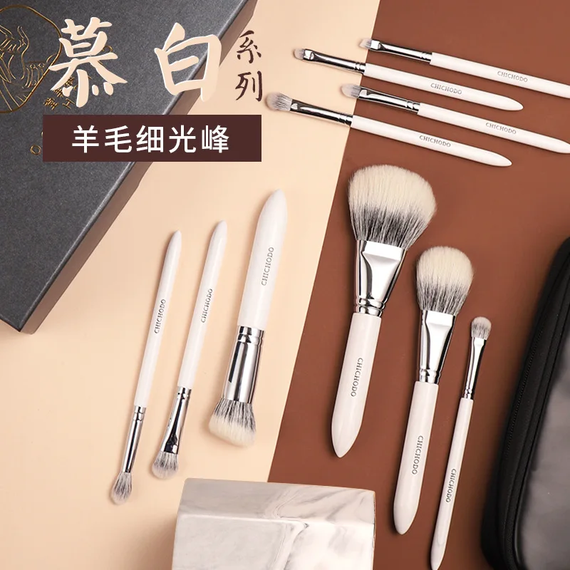 

CHICHODO Makeup Brush-10PCS Goat&Fox&Synthetic&Pony Hair Brushes Set-Luxury Natural Hair Brushes Kit