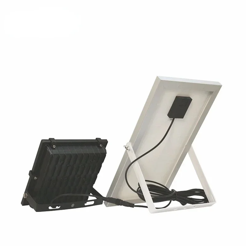 مبيعات المصنع مباشرة 50 واط 100 واط 200 واط كشاف ضوء لوحة طاقة شمسية الاستشعار LED الشمسية ضوء الشارع في الهواء الطلق الطاقة الشمسية حديقة المنزل بقعة