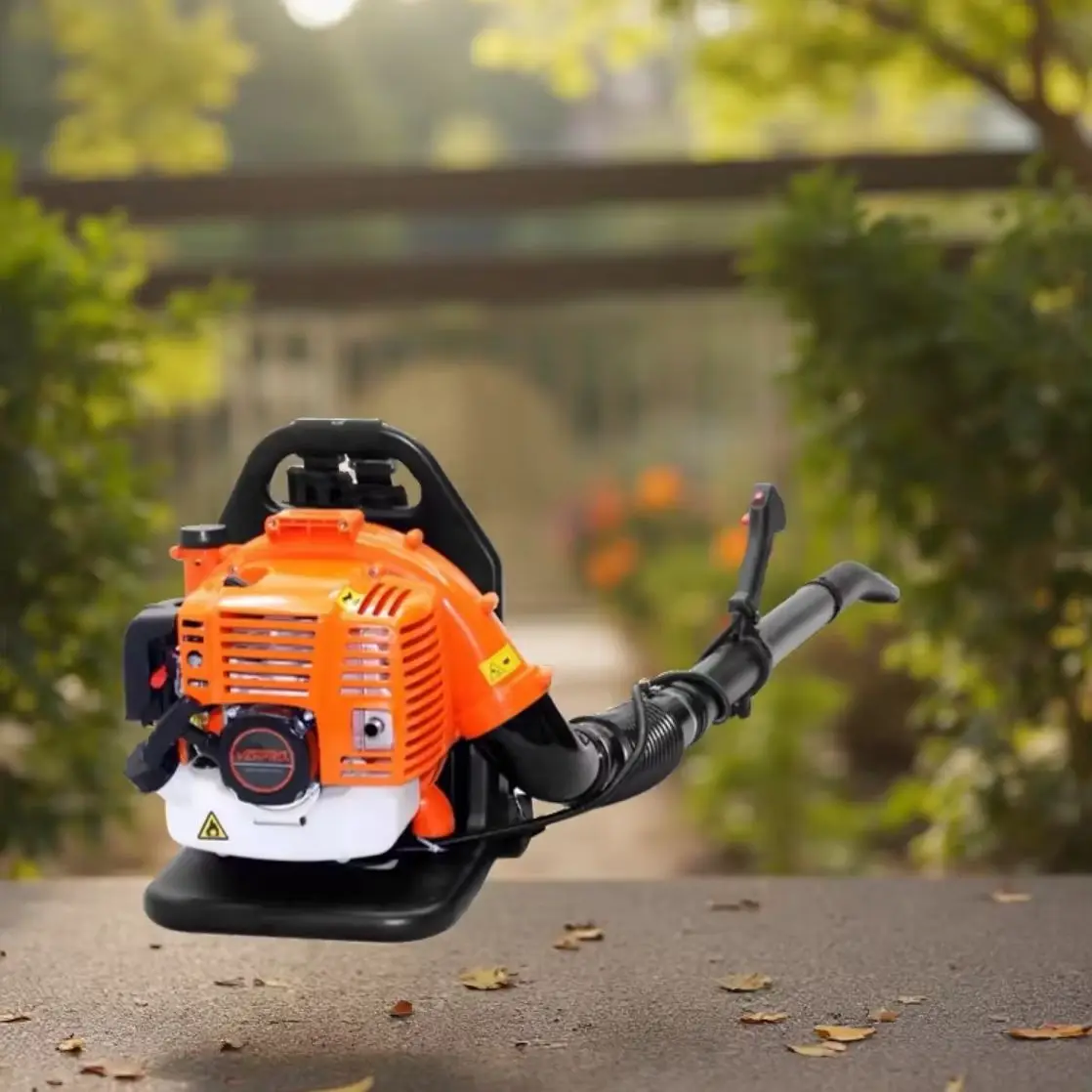 42.7CC High-Power Two-Stroke Backpack Leaf Blower EB855 Dust Removal Snow Blower with Wind Speed 70M/S Wind Bl