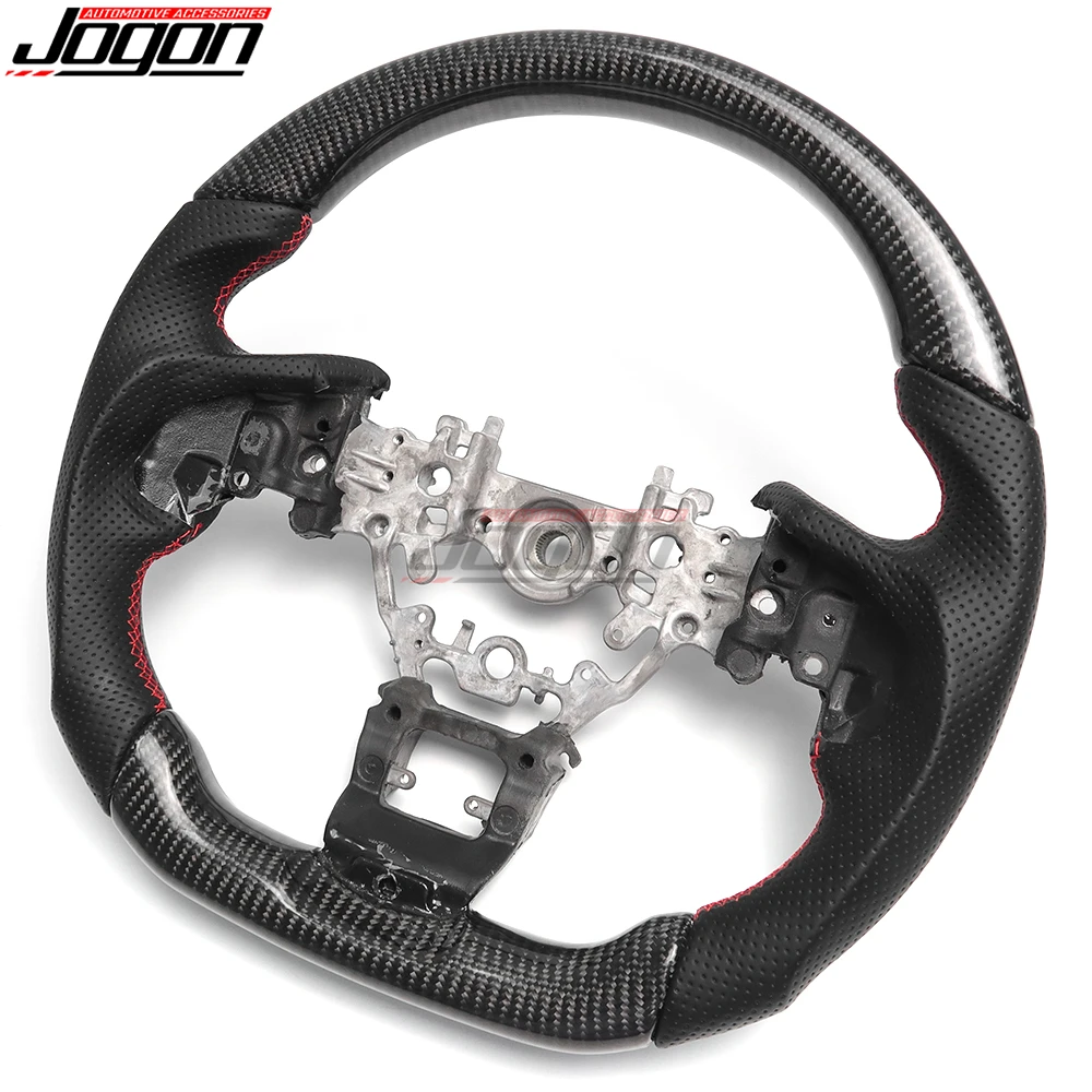 Carbon Fiber Car Interior Customized Style Steering Wheel Cover Replacement Accessories For Subaru WRX VB STI S4 2022 2023 2024