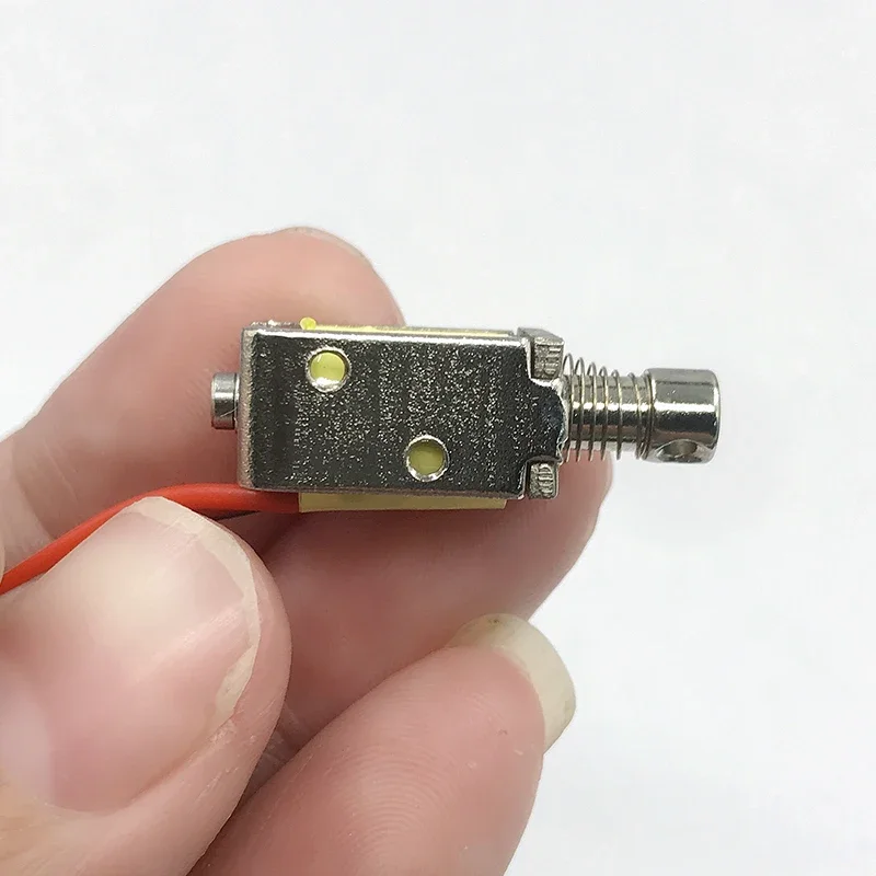 Micro DC Solenoid Electromagnet 3V 5V 6V 9V 12V Push Pull Type 4mm Stroke Through Hole Style for DIY/Industrial Use - Brand New