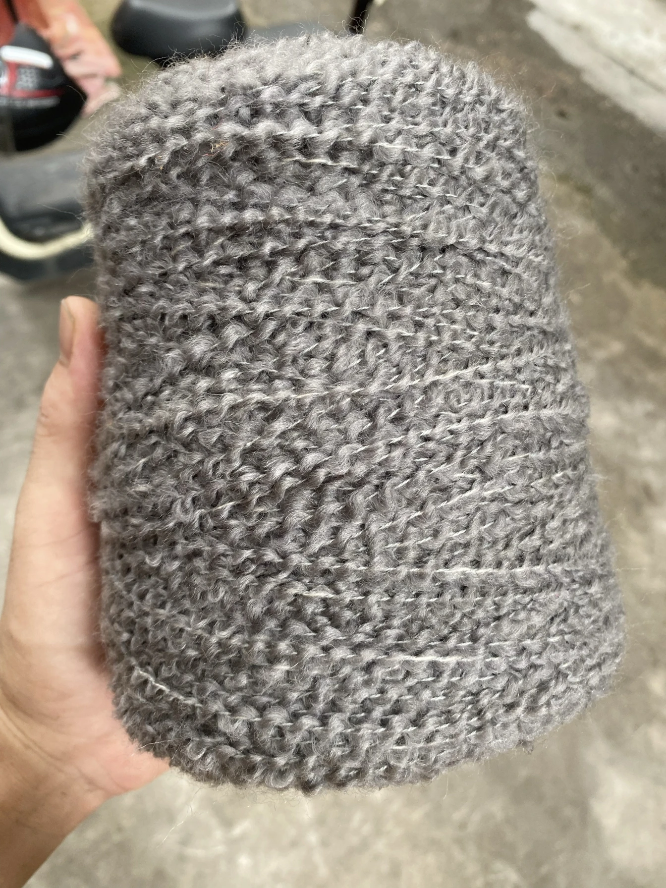 

Soft Hand Feel Woolen Wave Yarn 62 Wool Content Bag Scarf awl Coat Accories Hand Knitted Fabric by Wei Brand