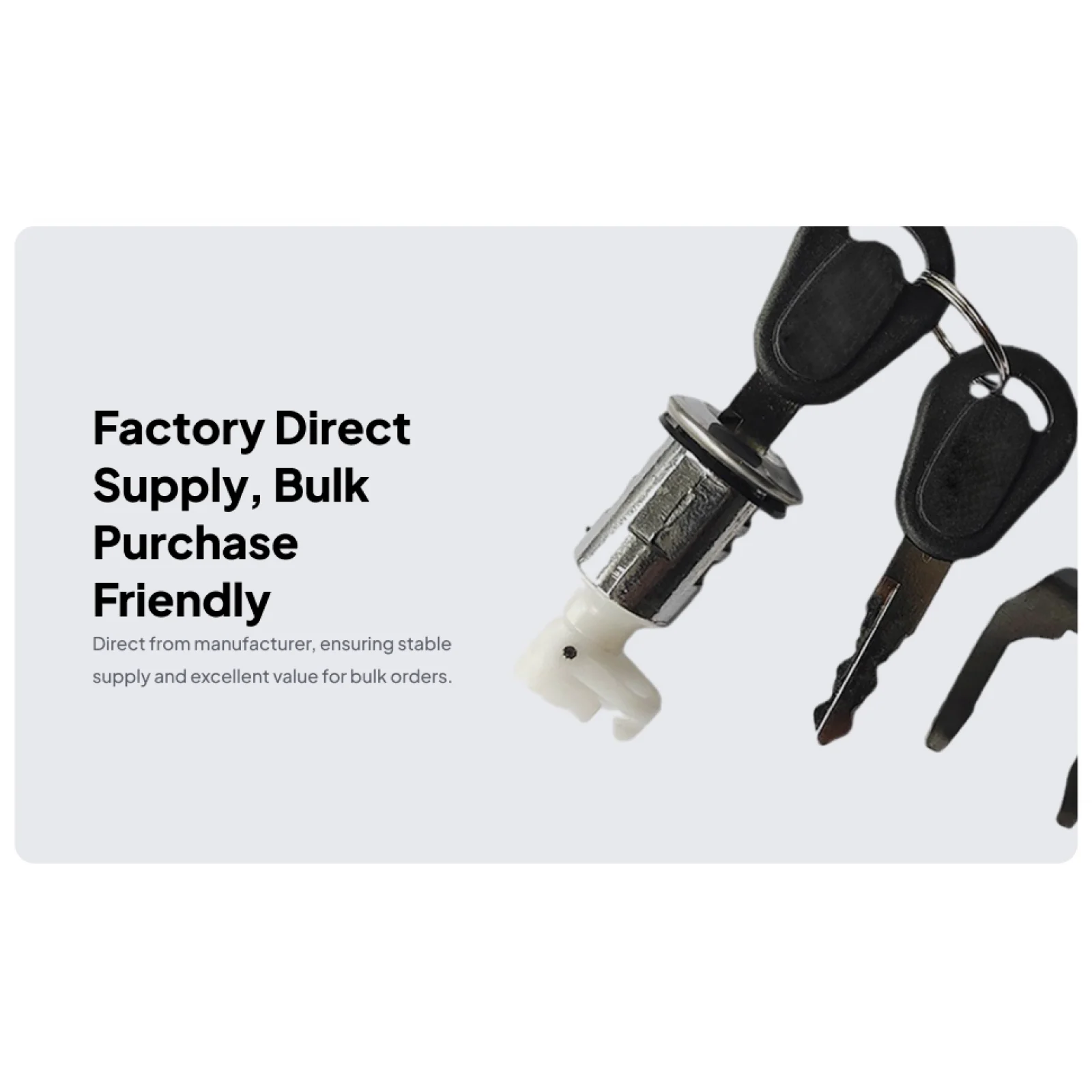 

Motorcycle Seat Lock Key Durable Universal Replaces Fittings Stainless Steel