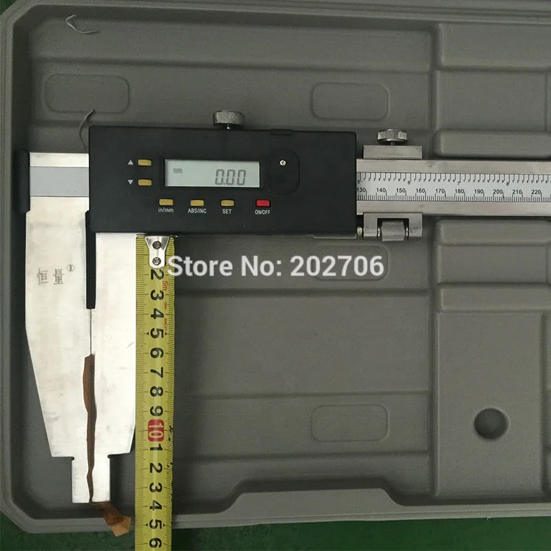0-1000 مللي متر فرجار رقمي Messschieber الثقيلة الإلكترونية الورنية الفرجار مع سكين فكي Aquimetro عيار ميكرومتر #4