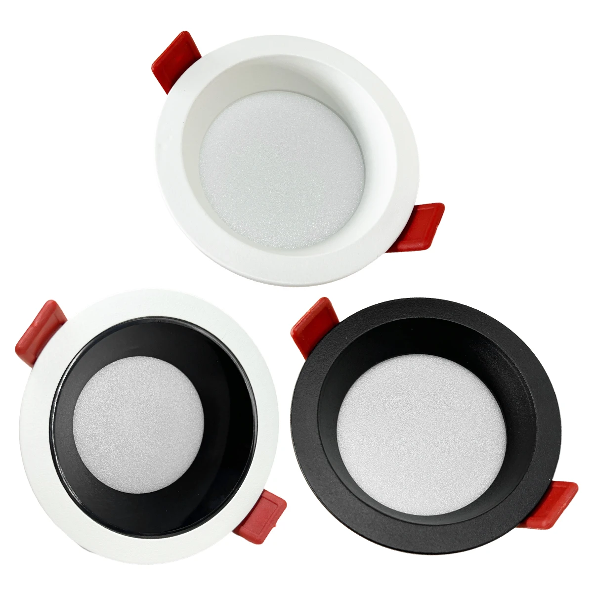 Led Downlight 7W 2.5Inch Ceiling Mini 220V 3 Color Black Anti Recessed Light Spotlight Indoor Lighting Downlights for Home