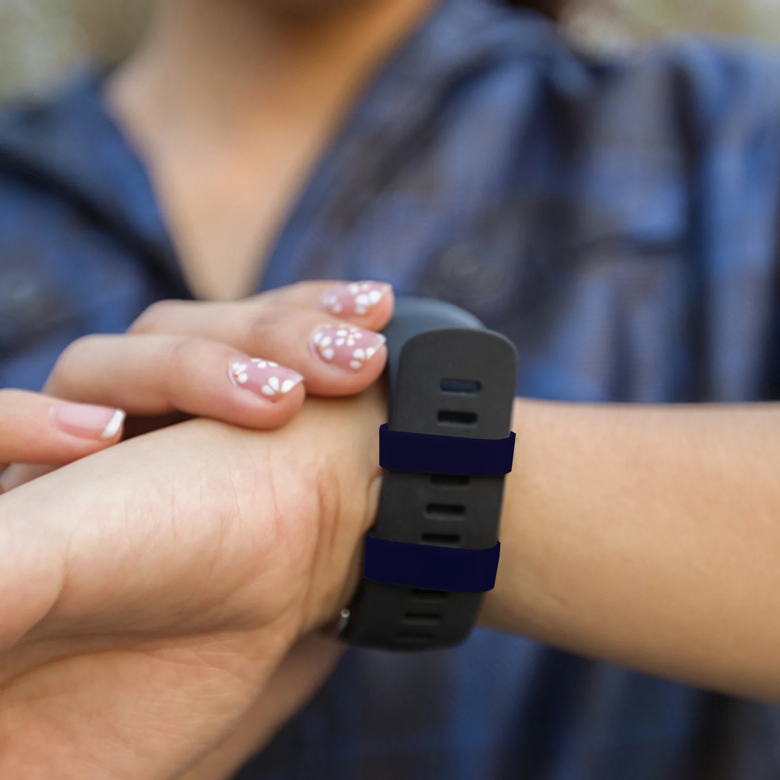 

24 Pcs Watch Strap Loops Silicone Keeper 18mm 20mm Red White Black Blue Pink Fixing Rings Fastener M Straps