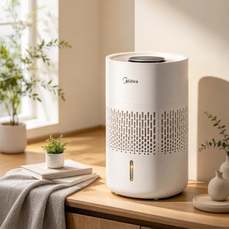522.1mL/h Evaporative Humidifier, Mist Free Air Moisture Machine with AI Temperature Control for Bedroom Nursery Home Use