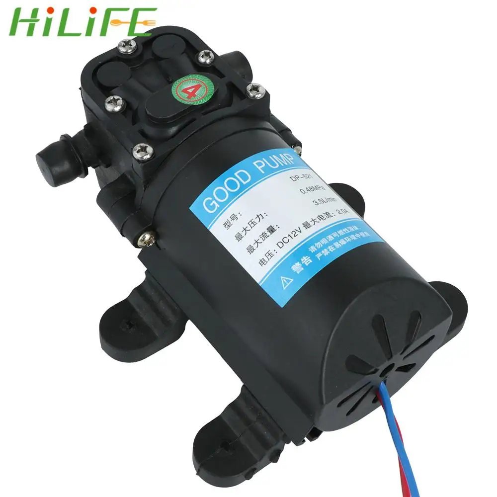 

Diaphragm Water Spray Car Wash Durable Micro High Pressure 12V 220V 70PSI 3.5L/min DP-521 Agricultural Electric Water Pump