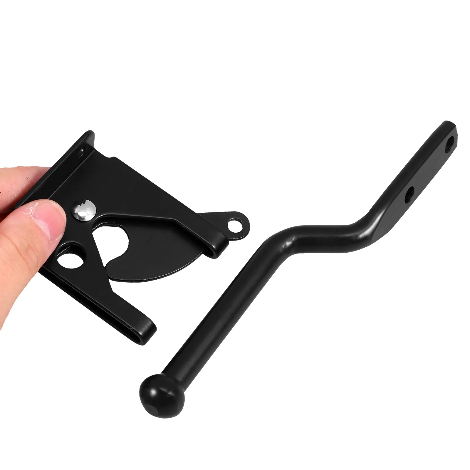 

Door Lock Latch Farm Gate Latches Catch Garden Camping Hardware Fence Black Hook