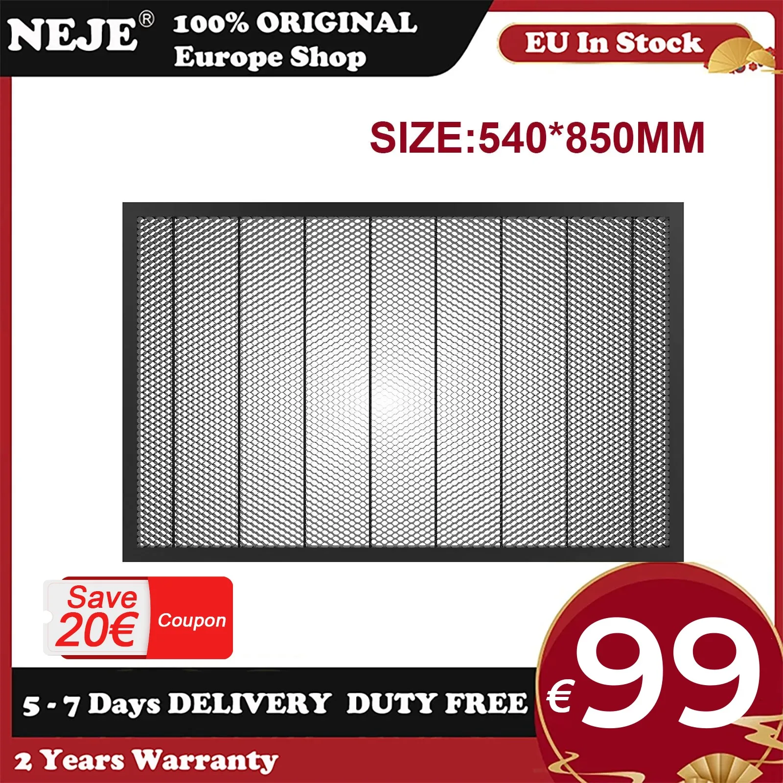 Pannelli a nido d\'ape NEJE 540x850 MM, tavolo di lavoro a nido d\'ape Laser per macchina per incisione Laser NEJE 3 Max, strumenti per marcatura Logo