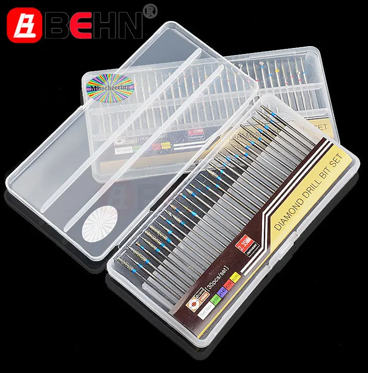 

30pcs/box Dental Diamond Burs Polishing Grinding Drill Low Speed Tool Set Millers Tooth Drill Jewelers Rotary Dentistry Supplie