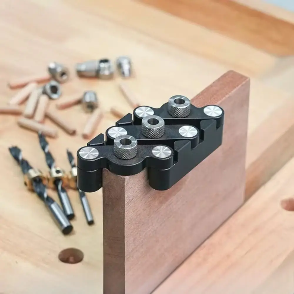 Precision Woodworking Center Locator 6/8/10mm Puncher Wood Panel Joints Fast Straight Holes Punching Locator Carpentry