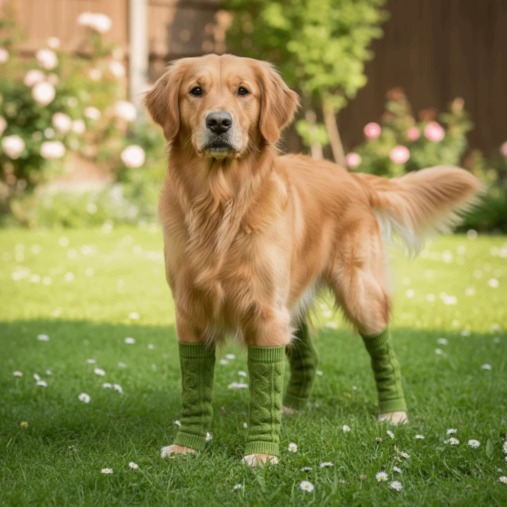 Puppy Leg Protector Warm Pet Elbow Protector Elastic Comfortable Knitted Dog Leg Warmer Anti-dirty Pet Socks Home