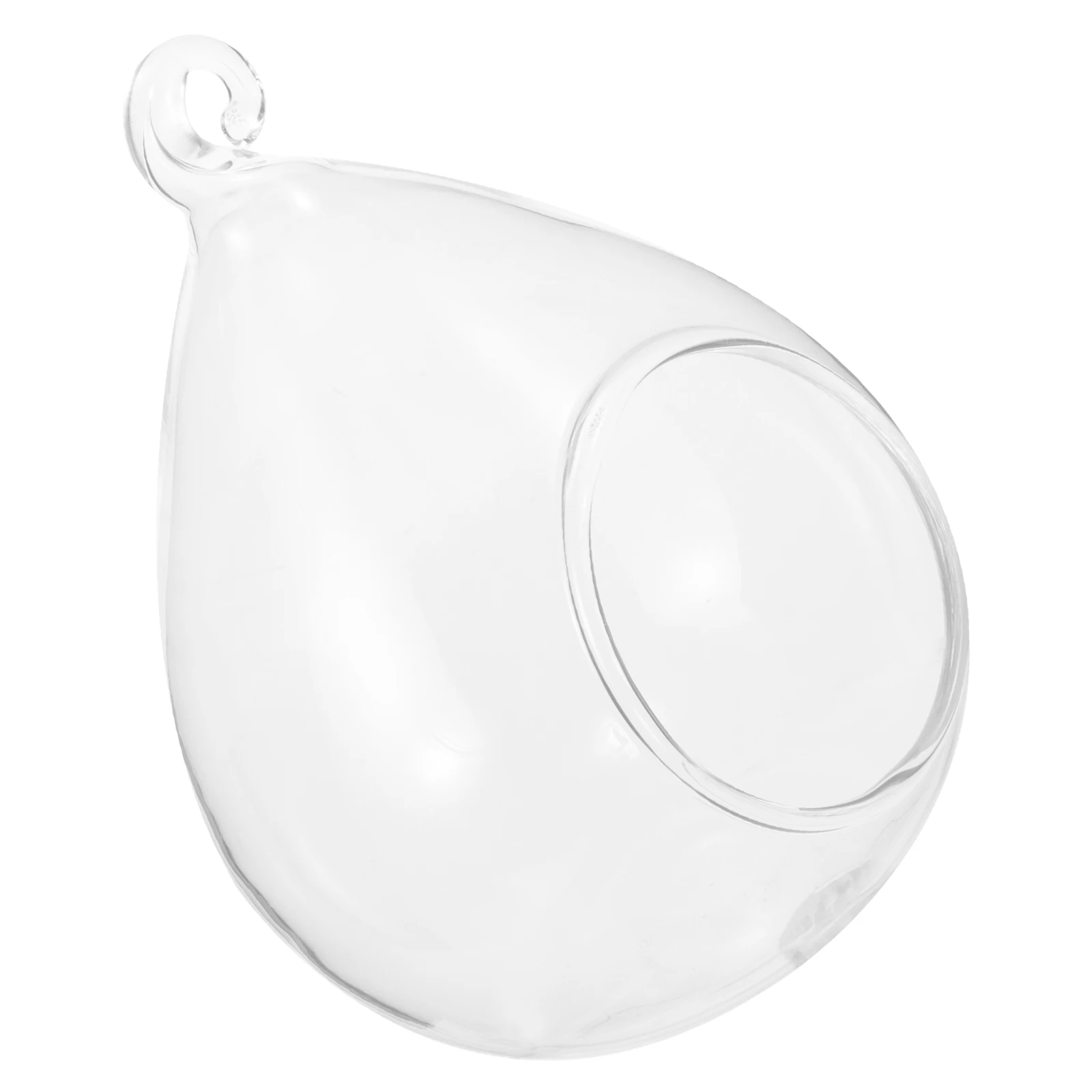 

Unique Shaped Hanging Terrarium Clear Glass Transparent Air Plant Vase Decor Hanging Terrarium Air Plant Hanger