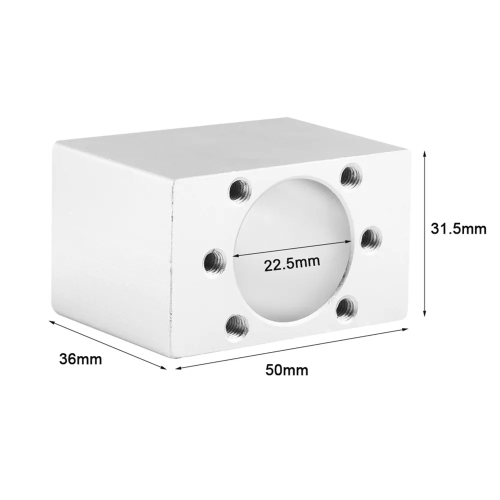 22mm Inner Diameter Ballscrew Nut Housing DSG12H SFU1204 Ball Screws Nut Bracket Aluminum Alloy Mount Bracket