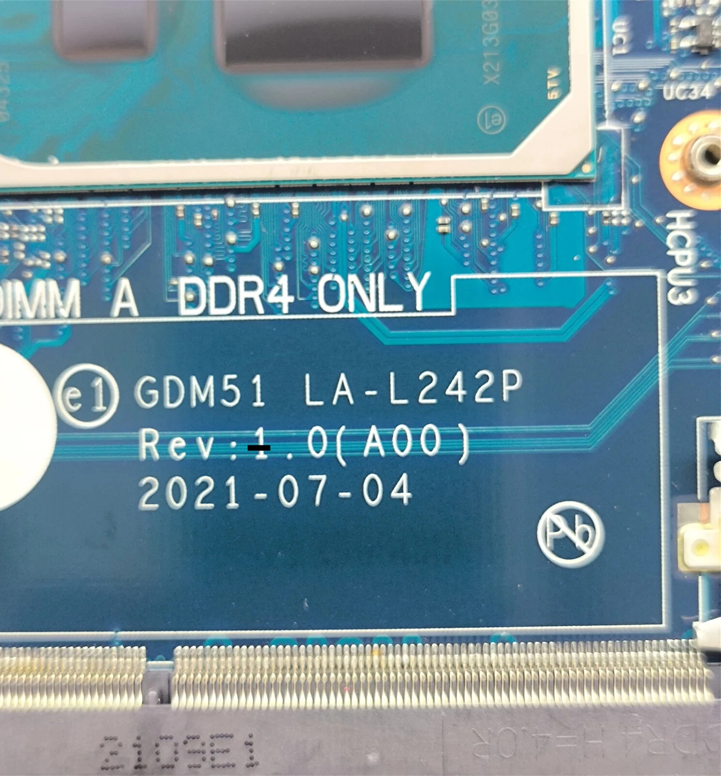 

0193GM для Vostro 15 3510, материнская плата GDM51 LA-L242P i7-1165G7 MX350 2 ГБ