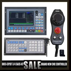 DDCS expert independent motion controller to 3/4/5 axis controller USB controller interface+latest extended keyboard+handwheel