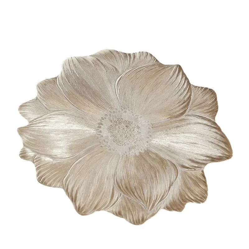 6/4pcs Creative Flower Shaped Placemat PVC Dining Table Decoration Mat Bowl and Plate Tableware Mat Tea Coffee Table Cup Coaster