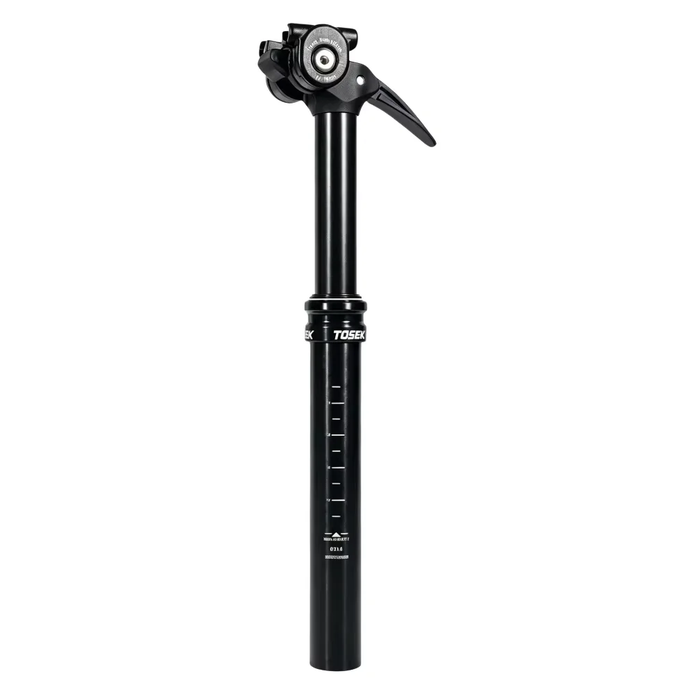 TOSEEK MTB Sattelstütze 27,2/30,9/31,6mm 105/130/155mm Federweg Mountainbike Teleskop-Sattelstütze Hydraulische Manuelle Sattelstütze