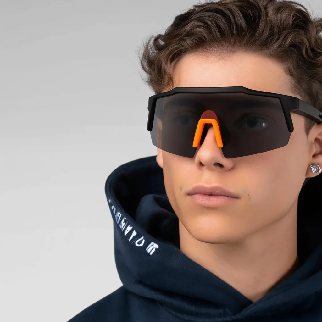Outdoor-Sport-Radbrille – stilvolle getönte Gläser, sichere Passform für Fahrer