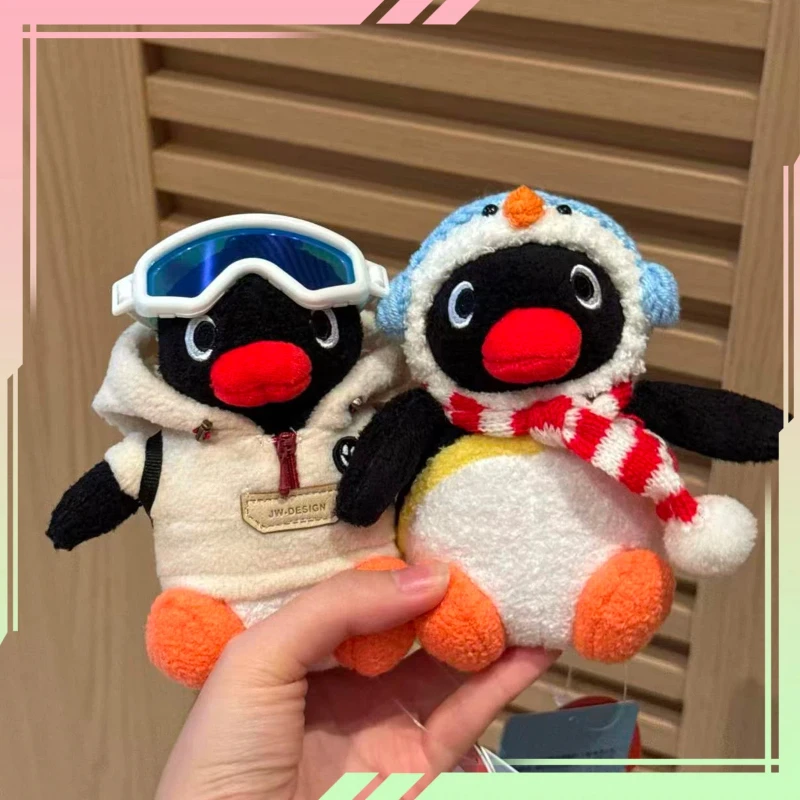 

In Stock Lovely Penguin Plush Keychain Cute Penguin Doll Backpack Pendant Creative Animal Doll Keychain Girls Christmas Bag Gift