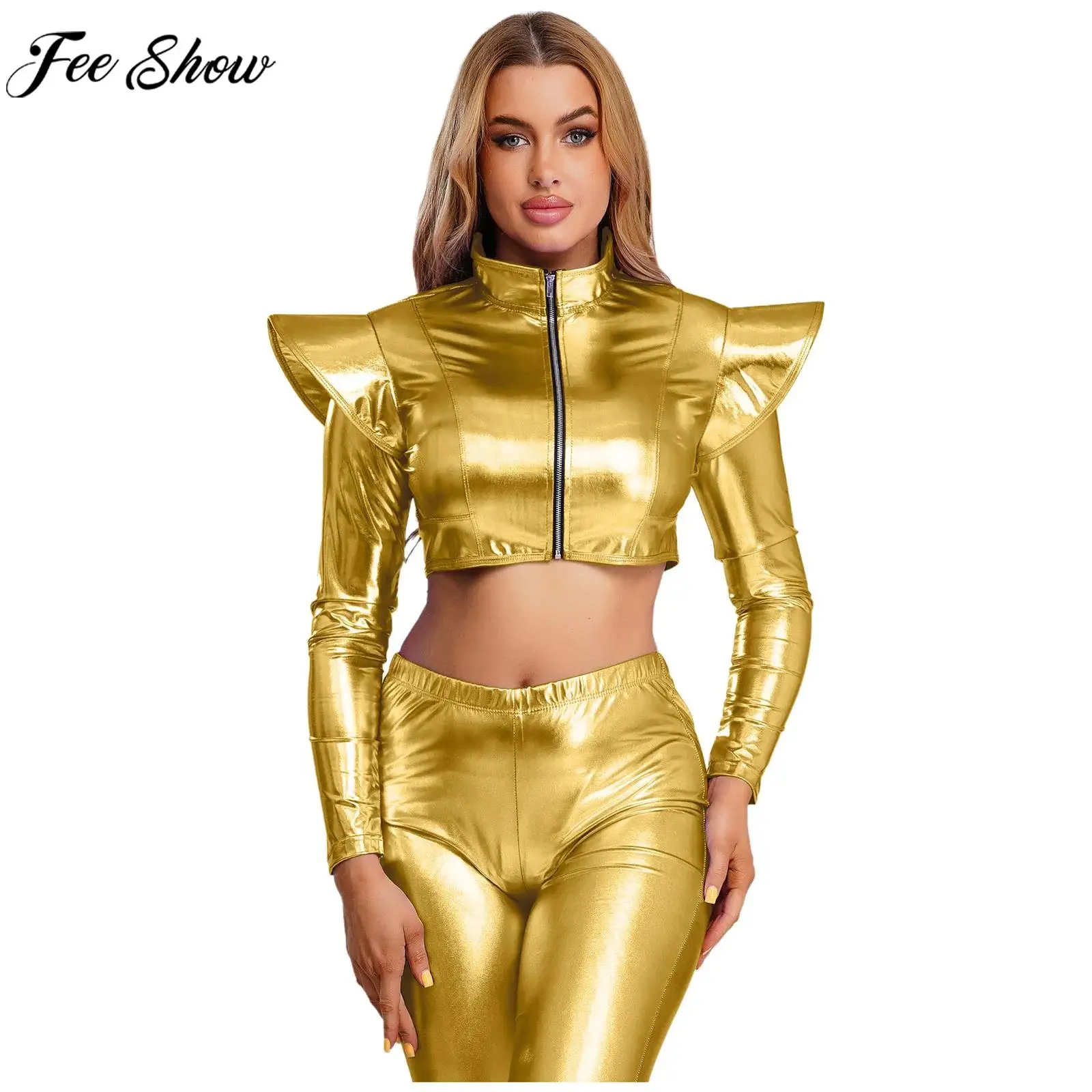 feminino-metalico-brilhante-colheita-superior-jaqueta-manga-longa-mock-pescoco-ziper-casaco-outerwear-para-polo-danca-clube-raves-festa-festival-de-musica
