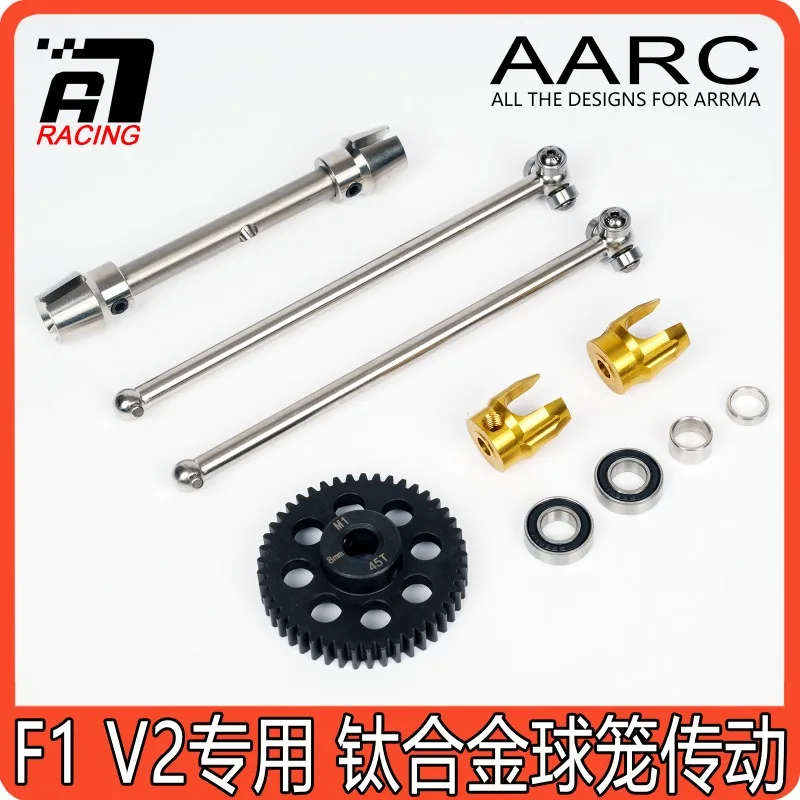 

ARRMA F1 V2 Exclusive Center Driveshaft Set 2025 - Direct Drive Solid Axle & CV Joint Upgrade for Speed Runs (Metal Racing Kit)