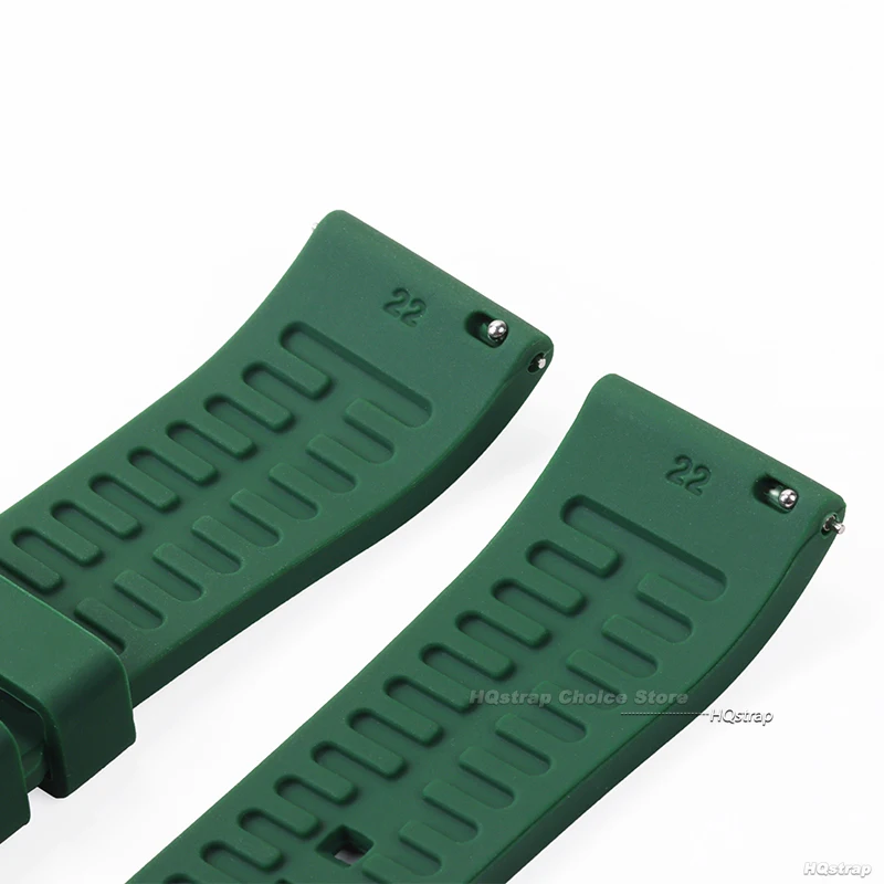 Универсальный резиновый ремешок для часов Rolex с застежкой-бабочкой 18 мм 19 мм 20 мм 22 мм 24 спортивный водонепроницаемый силиконовый ремешок для браслета Seiko