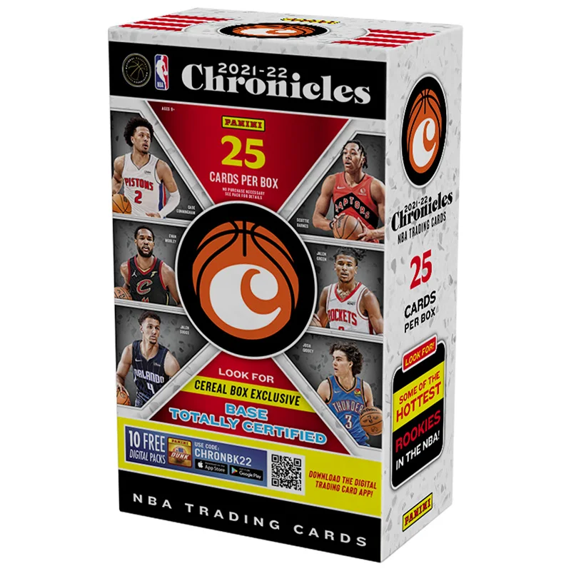 2021-22 Panini Chronicles Nba Trading Card Box (Cereal Box) Karta kolekcjonerska Darmowa wysyłka