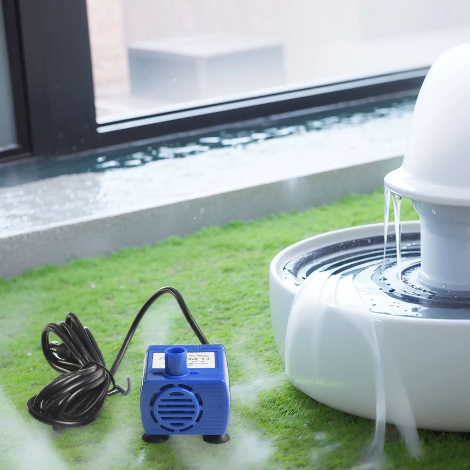 Electric Water Pump and Silent Electric Water Pump Replacement for Pet Cat Dog Water Fountain Easy Cleaning Electric