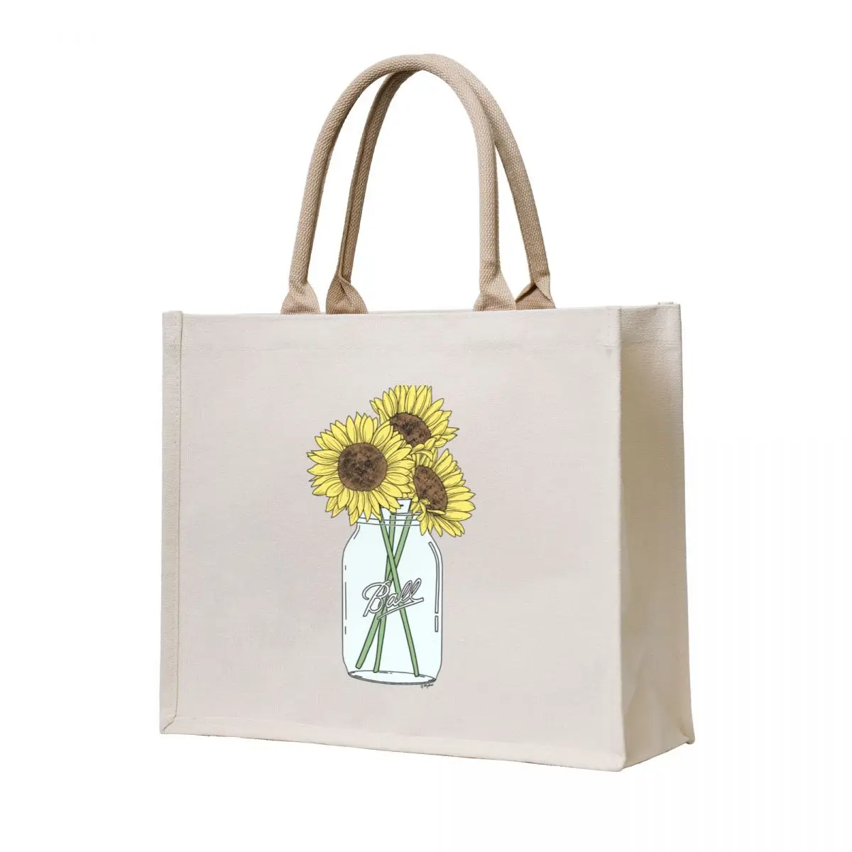 

Mason Jar Sunflowers Tote Bag Fabric bag Eco bag tote tote bags cloth bags