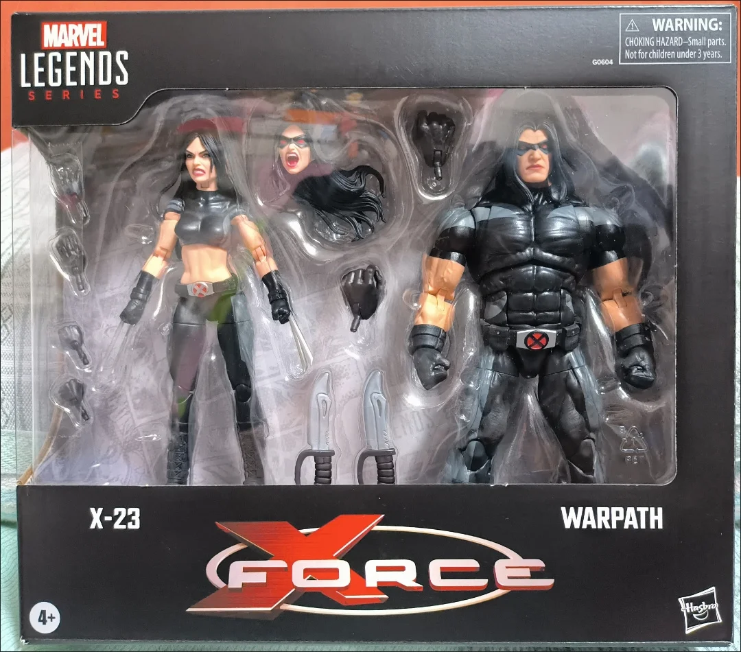 

Marvel X-Men Mission X23 2-Person Set Full Joint Movable Handheld Model Hanging Card Replacement Head and Hand Accessories