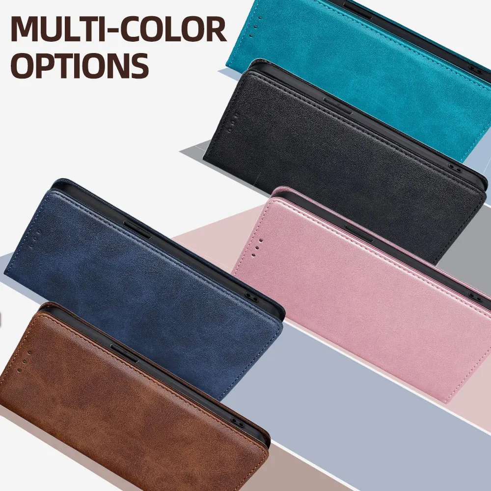 Business Magnetic Phone Case for Samsung Galaxy S25 Ultra S25 Plus Galaxy A56 A36 A26 A16 A06 M35 Leather Flip Protective Cover