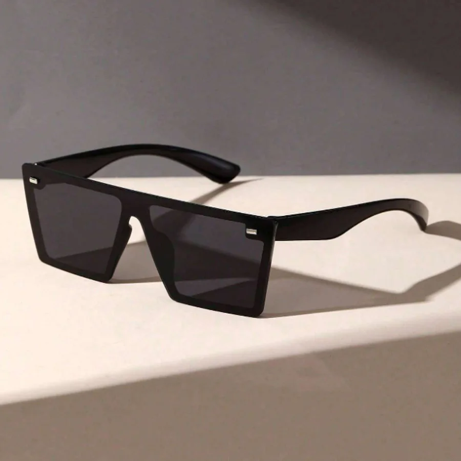 Fashion Oversized Frame Square Women\'s Sunglasses Casual Street retro Style Decorative Glasses