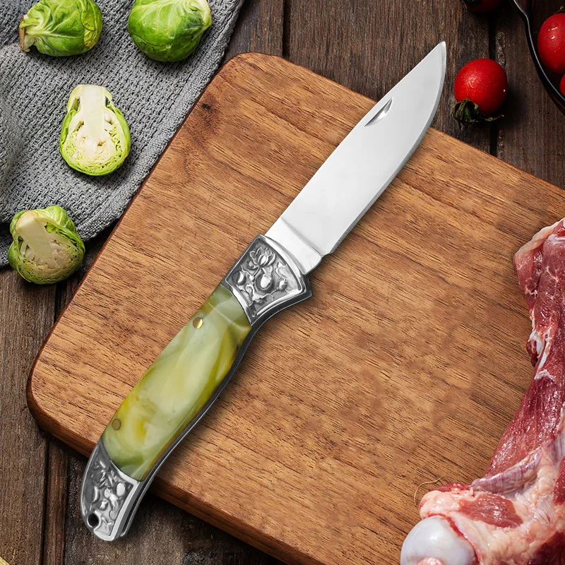 Professional Boning Knife Stainless Steel Folding Knife Meat Cleaver Cutting Fruit Butcher Knives Fish Filleting Kitchen Knives