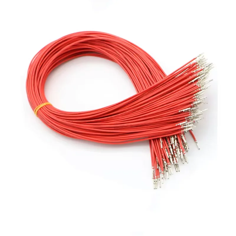 

50pcs/Lot 30cm Red Color UL1007 18AWG ATX / EPS / PCI-E Female to Female Crimp Terminal Pins Wire Free Shipping.