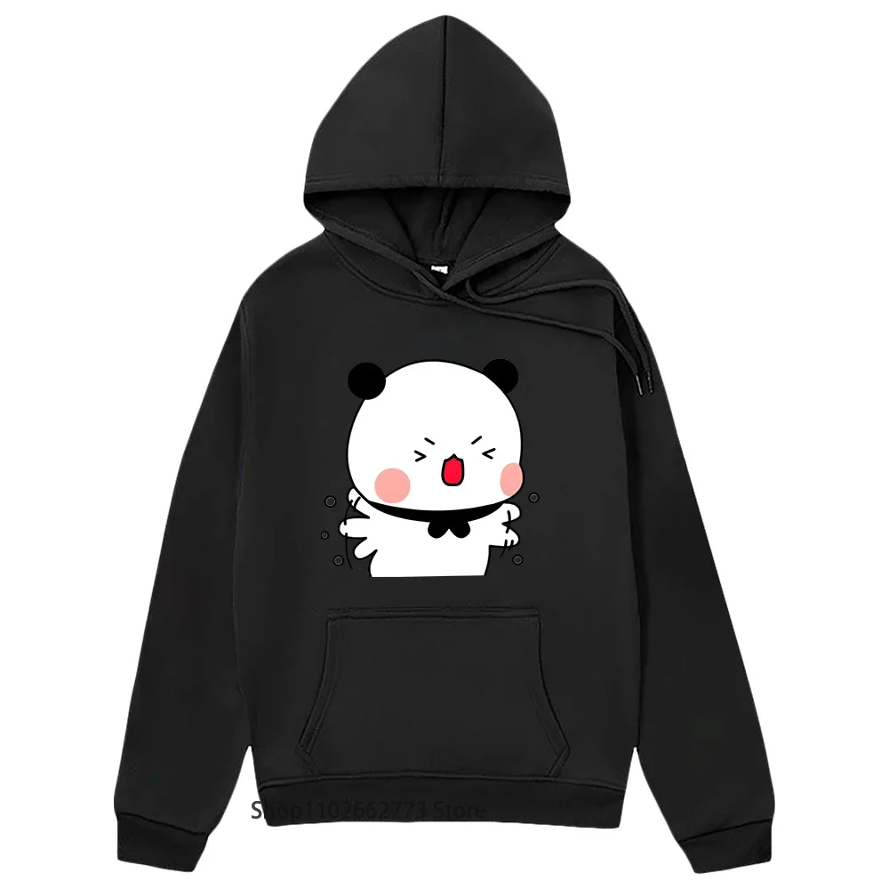 Bubu and Dudu Hoodie Kawaii Graphic Panda Bear Love Sweatshirt Men's Clothing for Women Cartoon Clothes Female Pullover Harajuku