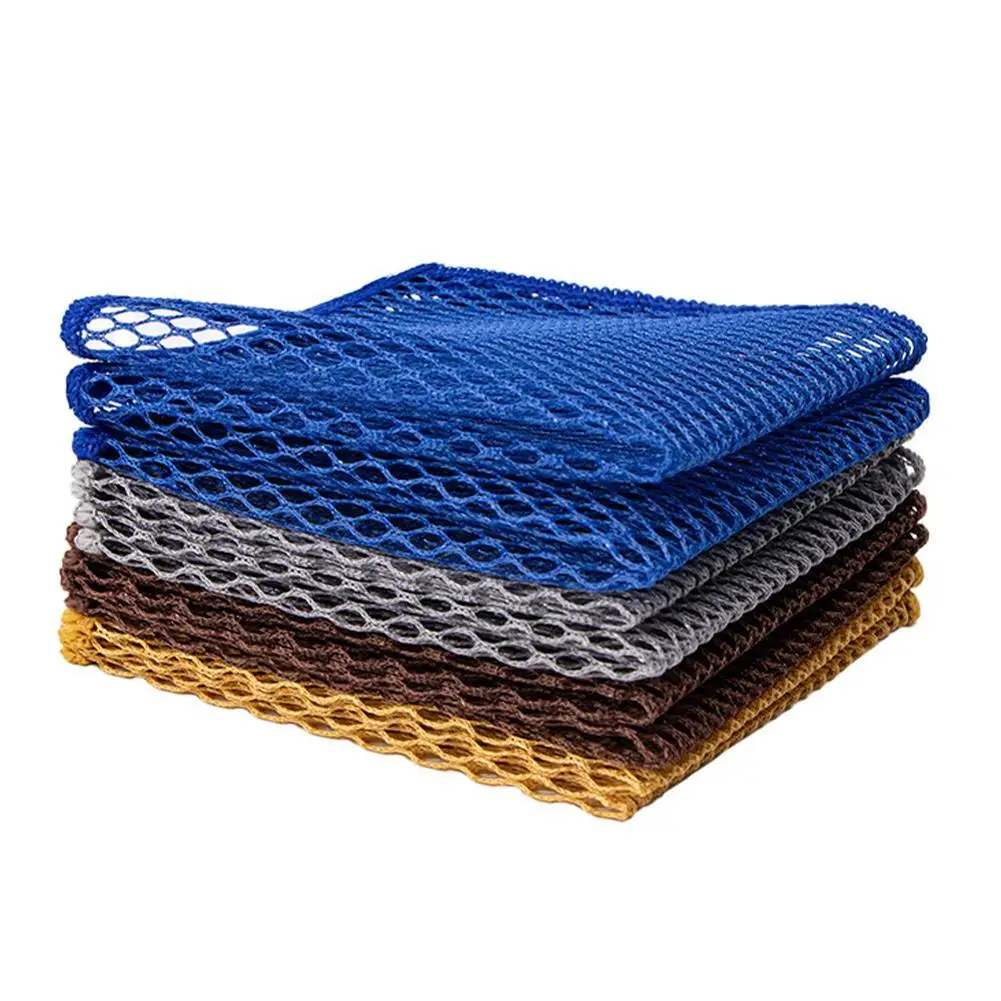 Mesh Cleaning Dishcloth Multipurpose Kitchen Grid Dishwashing Towel Reusable Cleaning Wipes Non-stick Oil Cleaning Rag