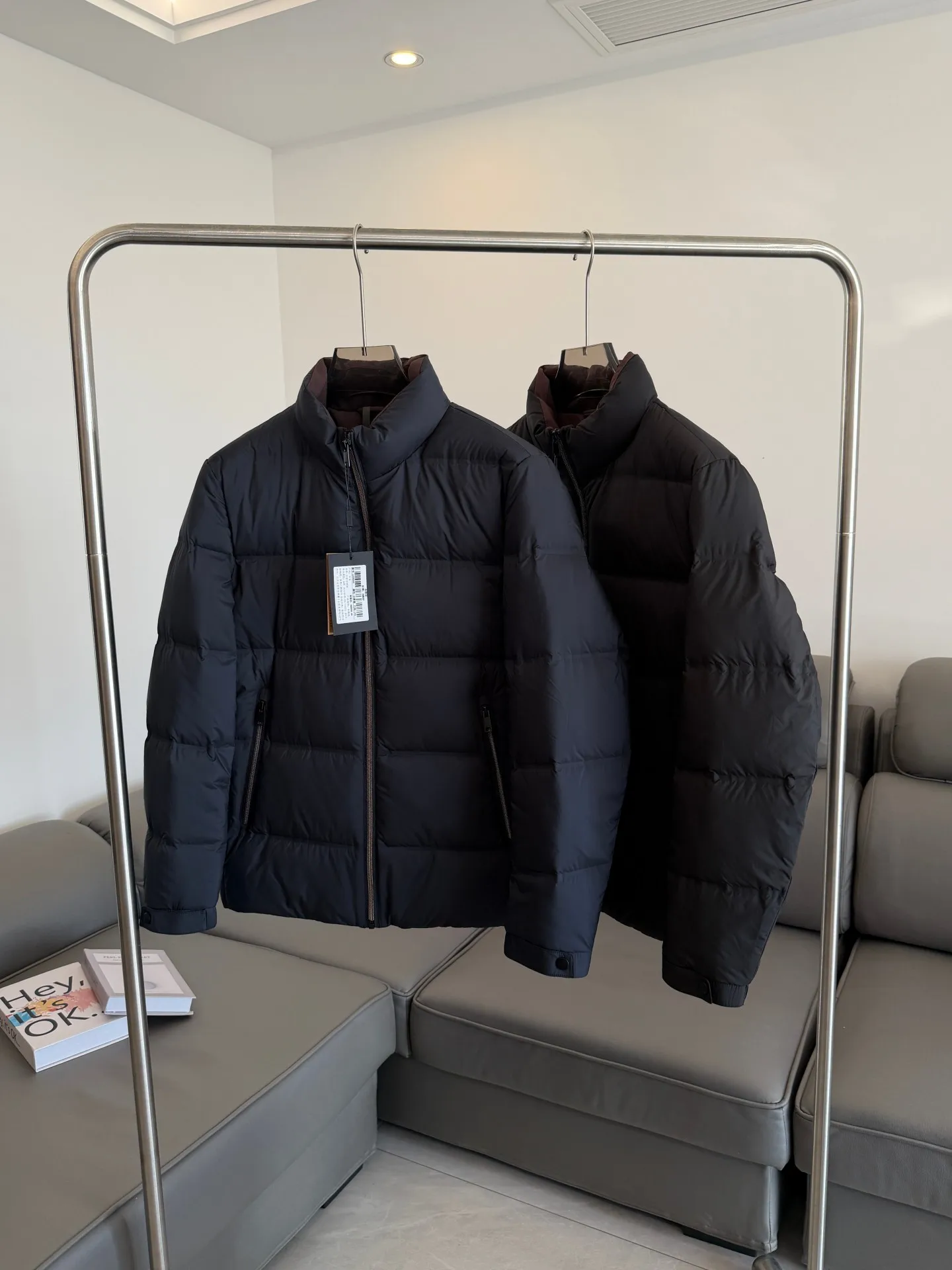 

Легкая мужская зимняя куртка с наполнителем из пуха 85% Du, теплая, морозостойкая, повседневная, с воротником-стойкой, для активного отдыха