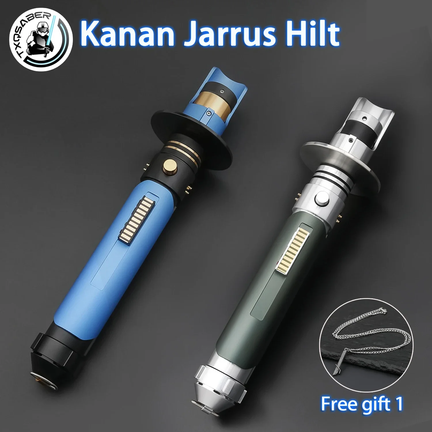 TXQSABER Kanan Jarrus réplique épée poignée Collection poignée vide sans lame SD RGB Neopixel SNV4-Pro Proffie v2.2 noyaux en option