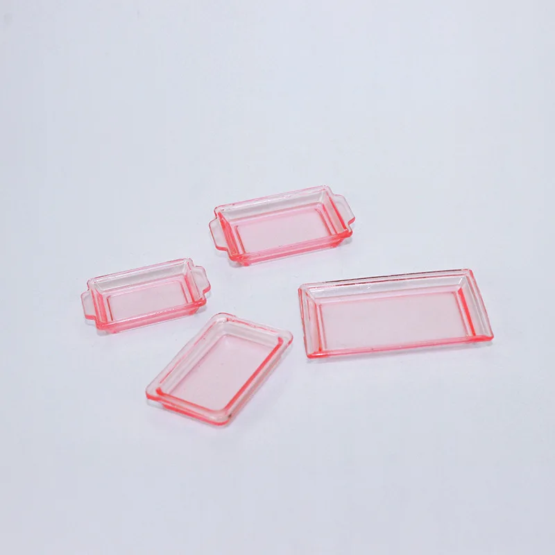 1:12 Dollhouse Mini Multicolor Tray Model for Dollhouse Kitchen Furniture Accessories