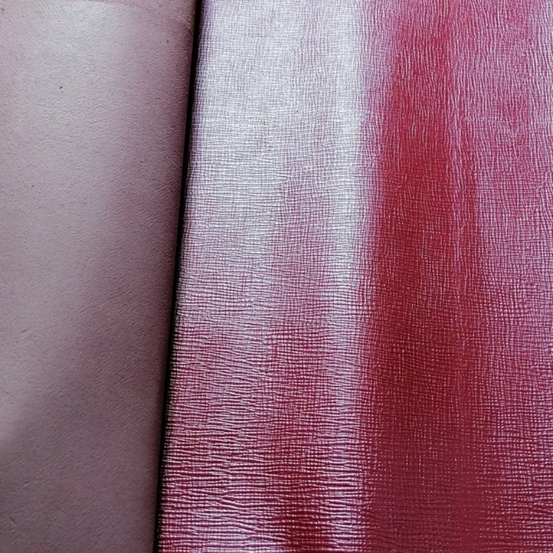 

1mm Pinstripe Burgundy Cowhide.Top-Grain Leather.Genuine Leather Material. Handmade DIY For Card Holders Edging. Cut From Whole