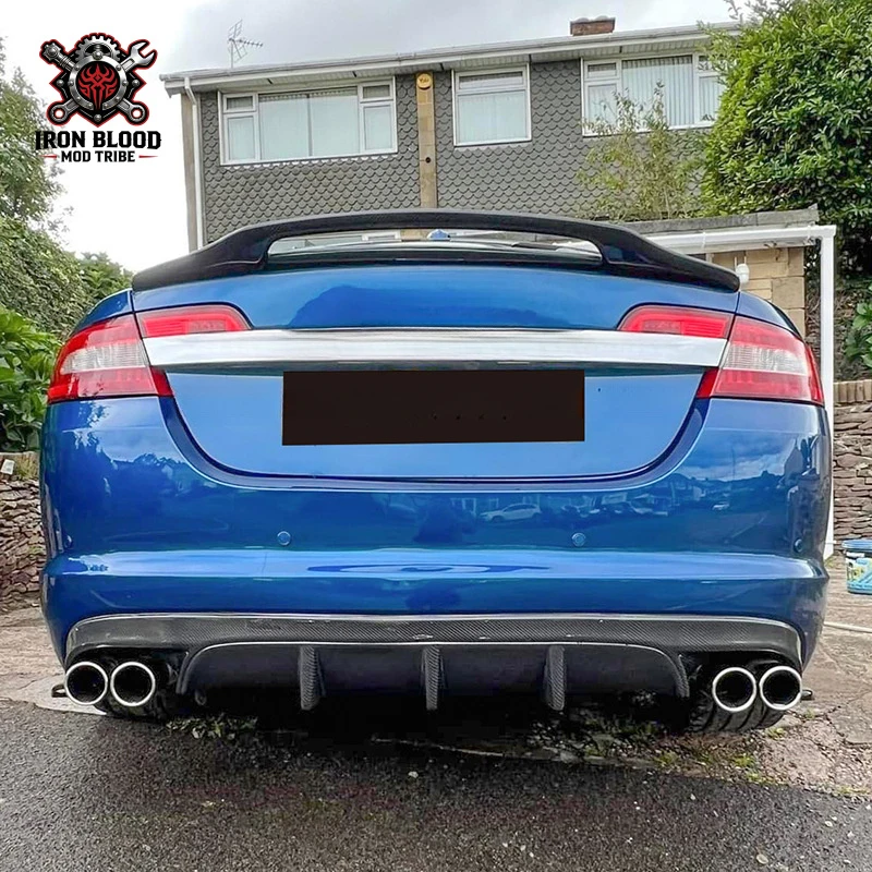Подходит для Jaguar XF XFL XFR-S X250 2008-2015, карбоновый спойлер, заднее крыло.