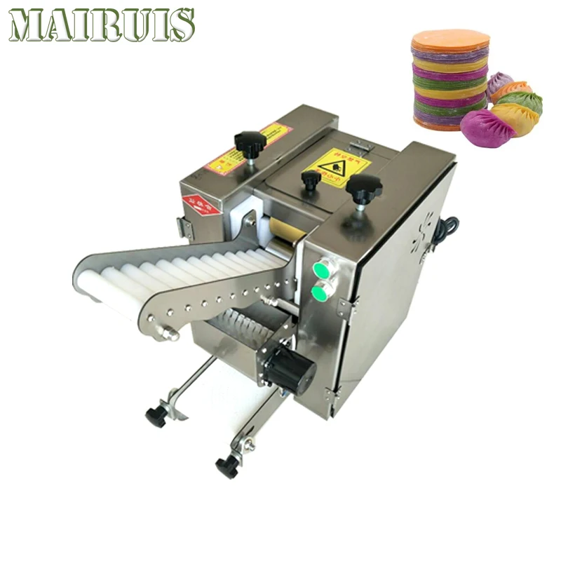 Electric Dumpling Wrappers Maker Wonton Skin Slicer Machine Commercial Home Small Rolling Press Pastas Dough Wrapping 220V