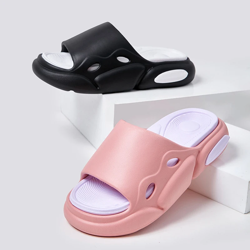 Mix Color Thick Platform Cloud Slippers for Women Eva Soft Air Cushion Slippers Woman Summer Non Slip Beach Flip Flops Sandals